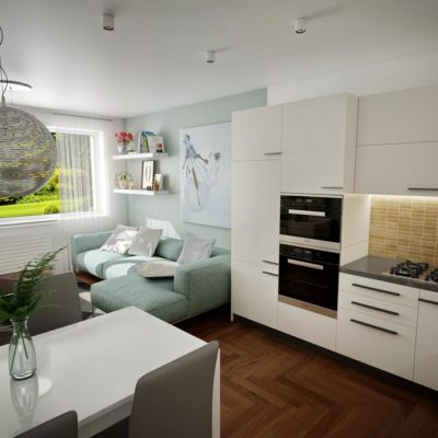 Interiér 2-izbový byt Panské pole Vráble