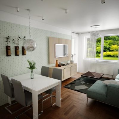 Interiér 2-izbový byt Panské pole Vráble